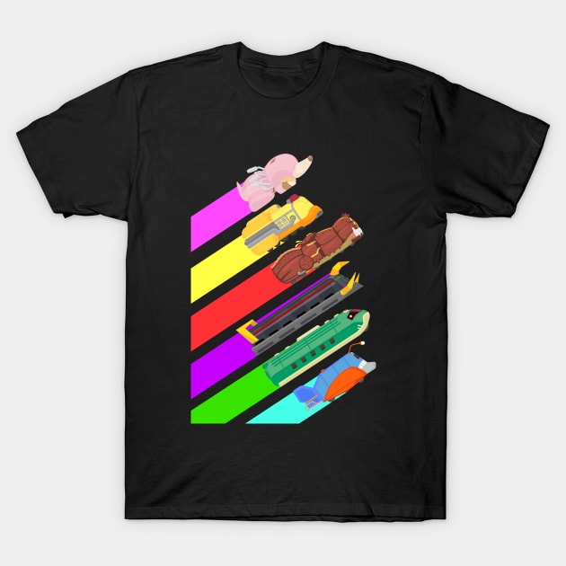 Wacky Trail Races T-Shirt by Deramon Digoyo